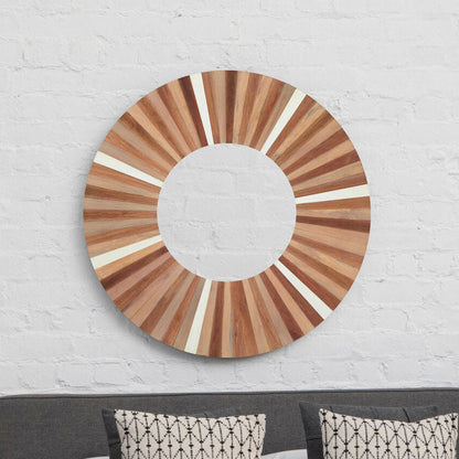 Barn Natural Wood Wall Mirror