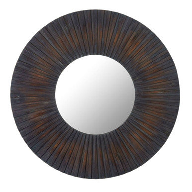 Barn Antique Wood Effect Wall Mirror