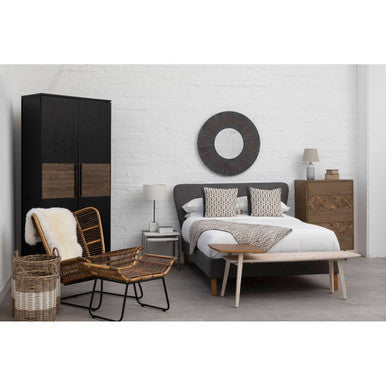 Barn Antique Wood Effect Wall Mirror