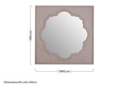 Gladys Fossil Grey Wall Mirror