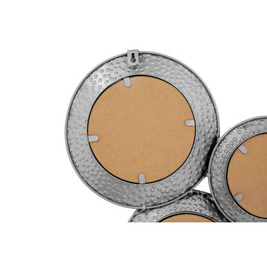 Marcia Hammered Silver Wall Mirror
