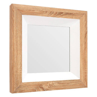 White Gloss Wood Wall Mirror | Roxy