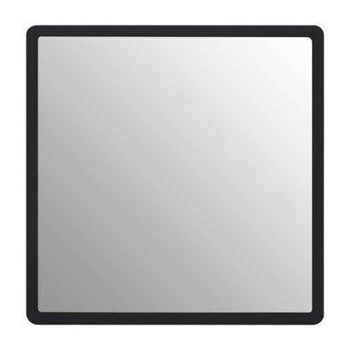 Trosa Medium Black Wall Mirror With Gold Edge