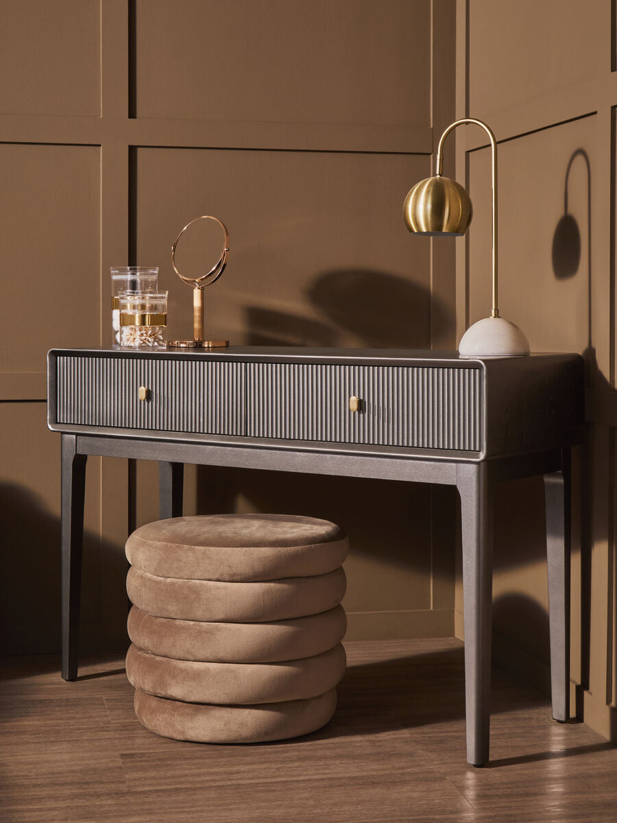 Cassini Gold Finish Dual Sided Table Mirror
