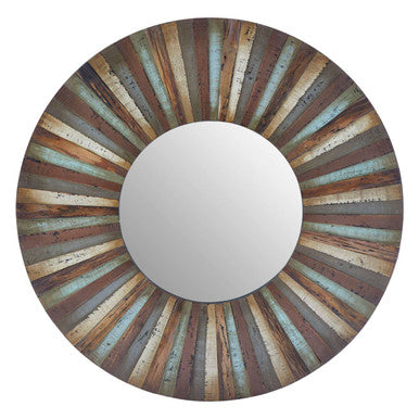 Eternal Wooden Round Wall Mirror