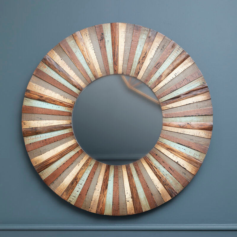 Wooden Round Wall Mirror | Eternal