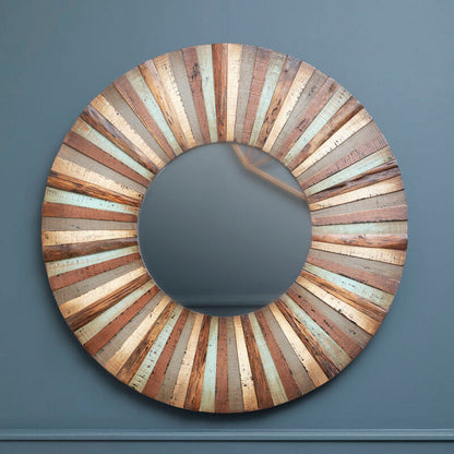 Wooden Round Wall Mirror | Eternal