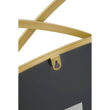 Farran Gold Finish Geometric Wall Mirror