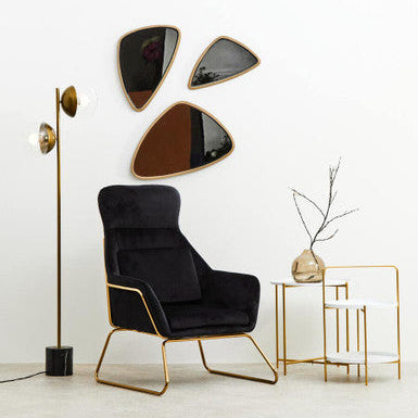 Torino Small Triangular Wall Mirror