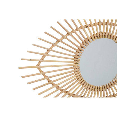 Mataram Natural Rattan Eye Shape Wall Mirror
