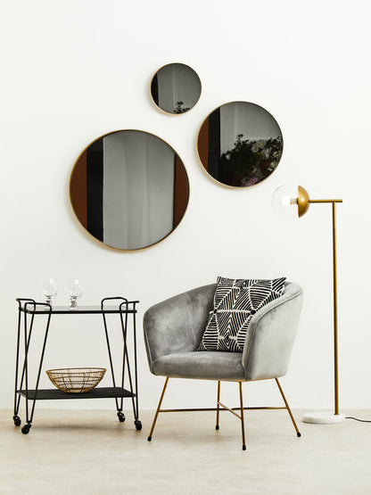 Cindy Small Gold Finish Wall Mirror