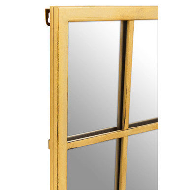 Charlene Brushed Gold Rectangular Wall Mirror