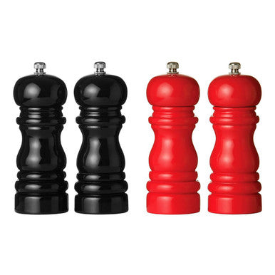 Salta Red Hi Gloss Salt And Pepper Set
