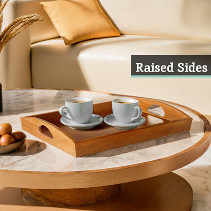 Aleki Bamboo Serving Tray With Handles