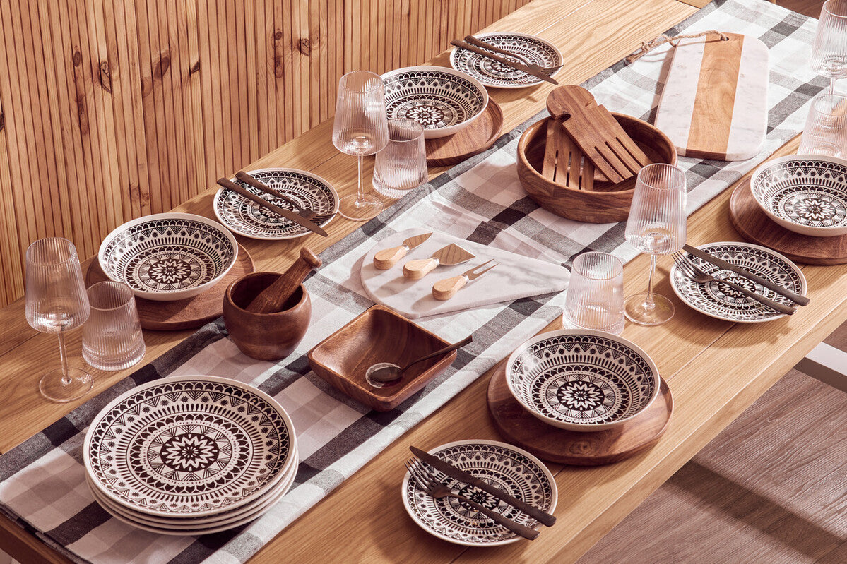 Kora Acacia Wood Tapered Mortar and Pestle