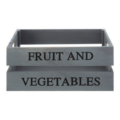 Naresso Grey Wood Fruit and Vegetable Crate