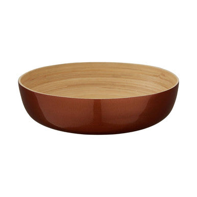 Kyoto Rose Gold Salad Bowl With Raised Edges