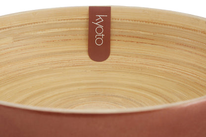 Kyoto Rose Gold Salad Bowl With Raised Edges