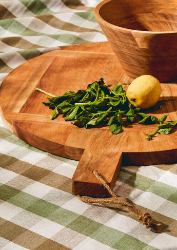 Socorro Medium Round Acacia Wood Chopping And Serving Board