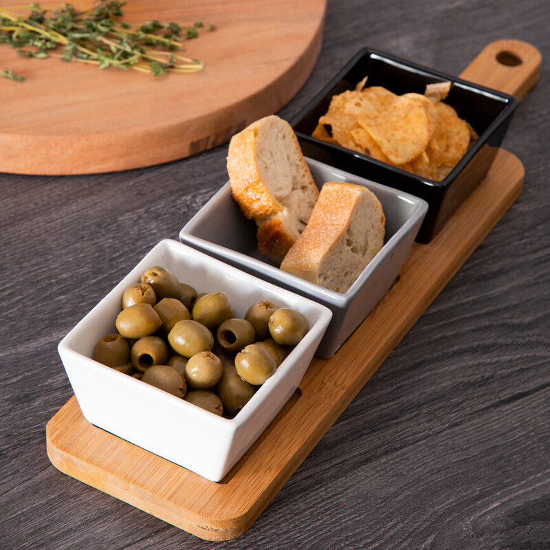 Soiree Serving Board With Square Dishes