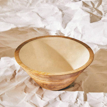 Kara Mango Wood Medium Tapered Bowl