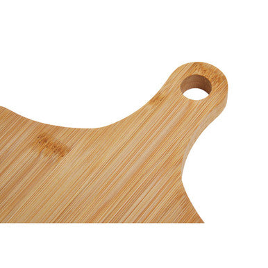 Aleki Natural Bamboo Set of 3 Chopping and Serving Boards with Handles