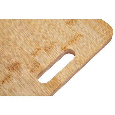 Aleki Natural Bamboo Set of 3 Chopping and Serving Boards with Handles