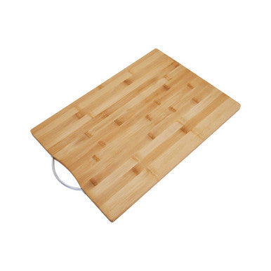 Aleki Natural Bamboo Extra Large Chopping Board with Aluminium Handle
