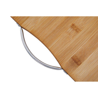 Aleki Natural Bamboo Extra Large Chopping Board with Aluminium Handle