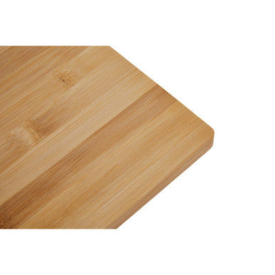 Aleki Natural Bamboo Large Chopping Board with Aluminium Handle
