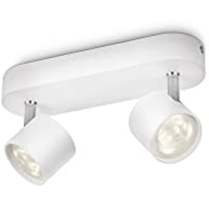 PHILIPS MyLiving Star 2 Bar Spotlight Ceiling Bar (Integrated 2 x 3 W LED Bulb) - White