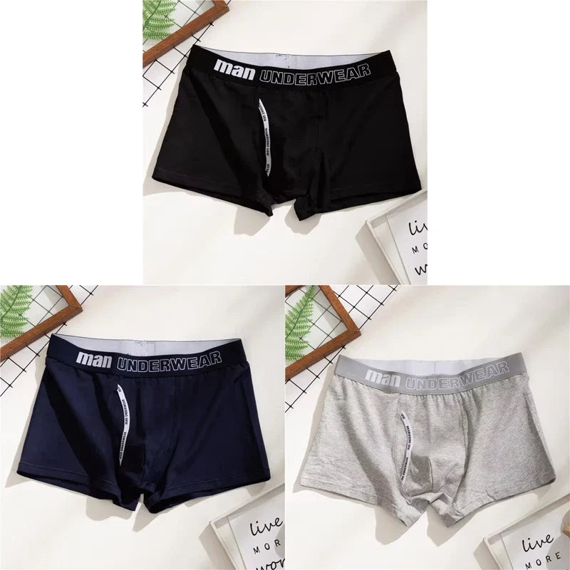 Mens Boxers 100% Cotton Underwear Sleep Underpants Men Panties Shorts Comfortable Plus Size Mens Underwear Boxer Hombre Men 4XL