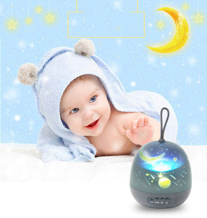 Night Light Projector  360° Rotating 8 Lighting Modes LED Lights Bedroom Decoration