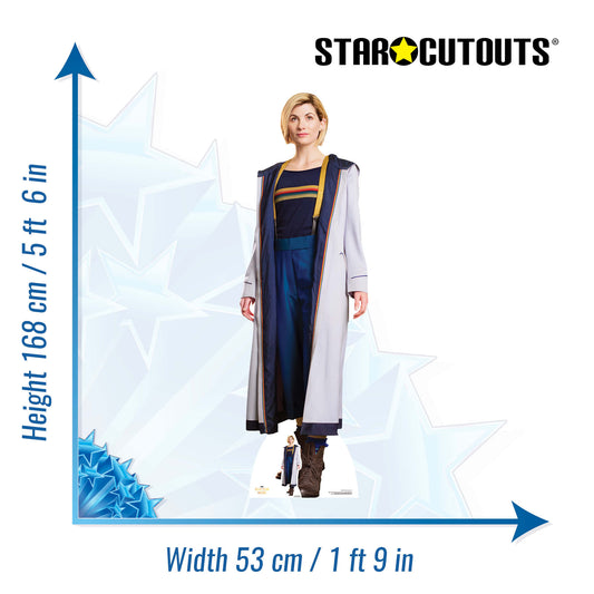 SC1197 Jodie Whittaker 13th Doctor Who Lifesize  Cardboard Cut Out Height 168cm