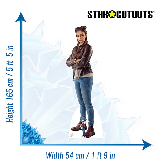 SC1198 Mandip Gill Yasmin Lifesize   Doctor Who Cardboard Cut Out Height 165cm