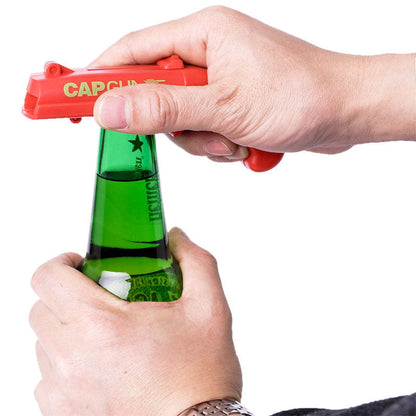 Can Openers Spring Catapult Launcher Gun Shape Bar Tool Drink Opening Shooter Beer Bottle Opener Creative