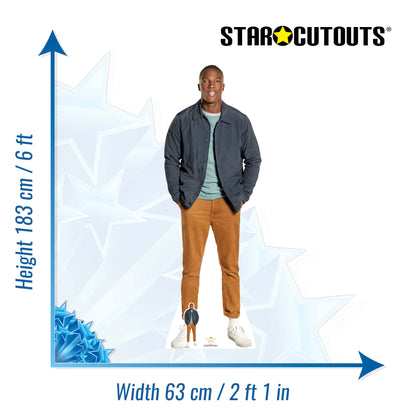 SC1199 Tosin Cole Ryan Lifesize   Doctor Who Cardboard Cut Out Height 183cm
