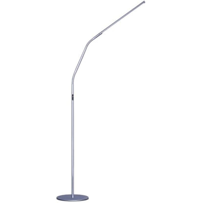 Daylight Slimline 4 LED Floor Lamp - 6,000K, 3,200 Lux, 4 Brightness Levels, USB-C Port for Fast Charging - Sleek Design, Anti-Glare Shade, Flexible Height Adjustment - Ice Grey