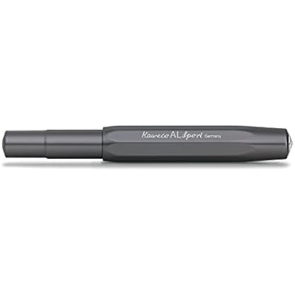 Kaweco AL SPORT Fountain Pen Anthracite I Premium Fountain Pen for Ink Cartridges I Exclusive Fountain Pen 13 cm I Nib: M (Medium)