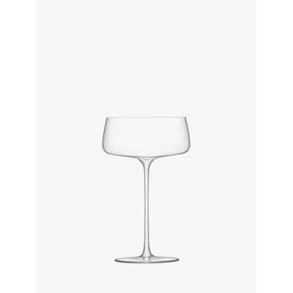 LSA International Metropolitan Champagne Saucer 300ml Clear | Set of 4 | Dishwasher Safe | MW06