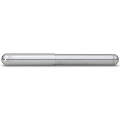 Kaweco LILIPUT Fountain Pen Silver I Premium Aluminium Fountain Pen for Ink Cartridges I Exclusive Fountain Pen 12.5 cm I Nib: BB (Extra Broad)