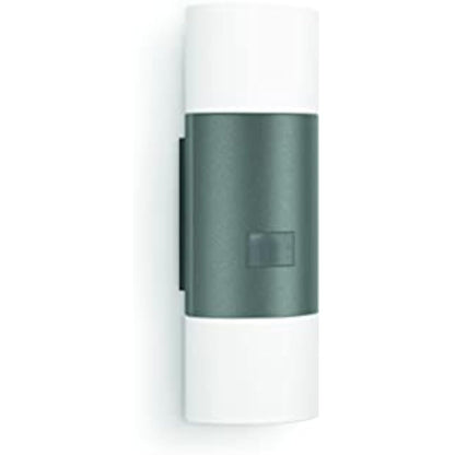 Steinel Outdoor Wall Light L 910 S Anthracite, 9.8 Watts 797 lm, Up Down Motion Sensor Light with 180° Motion Detector, 12 m Range, Continuous Soft Light