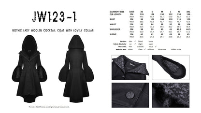 Simple And Versatile Stand Collar Coat Wool Coat