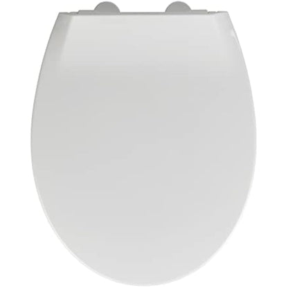 WENKO 22971100 Toilet seat Syros Family - 2 in 1 toilet seat for children and adults with soft-closing mechanism, Thermoplastic, 37 x 44 cm, White