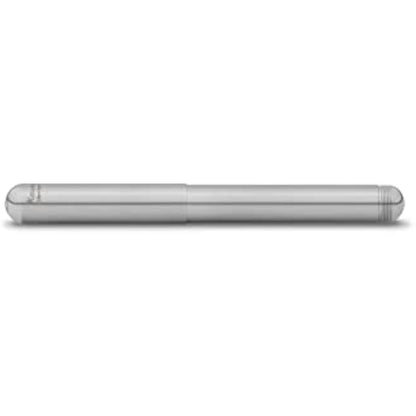 Kaweco LILIPUT Fountain Pen Stainless Steel I Premium Stainless Steel Fountain Pen for Ink Cartridges I Exclusive Fountain Pen 12.5 cm I Nib: EF (Extra Fine)