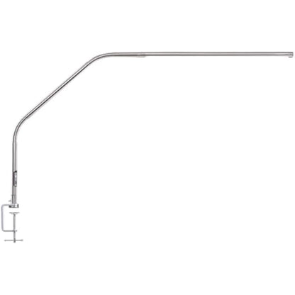 Daylight Slimline 4™ LED Table Lamp in Brushed Steel - 6,000K, 3,200 Lux, 4 Brightness Levels, USB-C Charging Port, Anti-Glare Diffuser, Flexible Design, Art & Craft, Sewing, Nail Salon