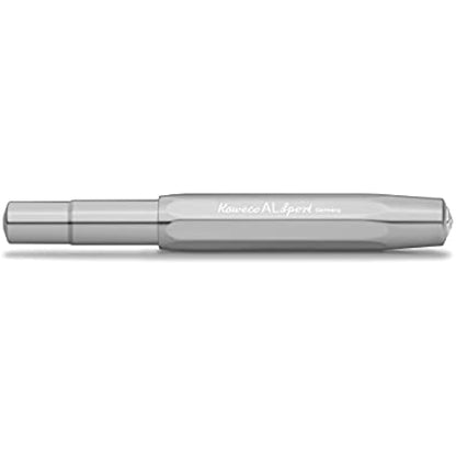 Kaweco AL SPORT Fountain Pen Raw I Premium Fountain Pen for Ink Cartridges I Exclusive Fountain Pen 13 cm I Nib: EF (Extra Fine)