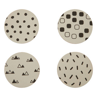Mimo Set Of 4 Eclectic All Sorts Coasters