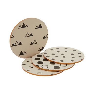 Mimo Set Of 4 Eclectic All Sorts Coasters
