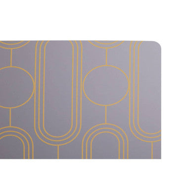 Frosted Deco Set Of 4  Lilac Coasters